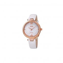 Women's Patent Leather White Dial