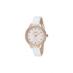 Women's Leather Silver Dial