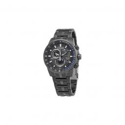 Men's PCAT Chronograph Stainless Steel Black Dial Watch