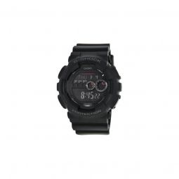 Men's G-Shock Chronograph Black Resin Black Digital Dial