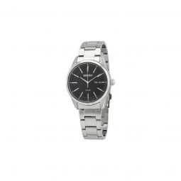 Men's Conceptual Solar Stainless Steel Black Dial Watch