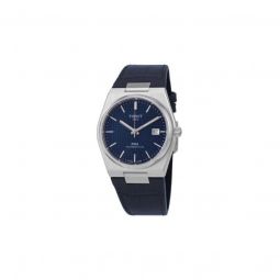 Men's PRX Leather Blue Dial Watch
