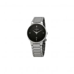 Men's Corso Stainless Steel Black Dial Watch