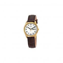 Men's South Street Leather White Dial Watch