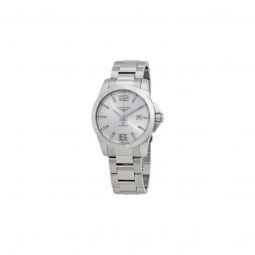 Men's Conquest Stainless Steel Silver Dial Watch