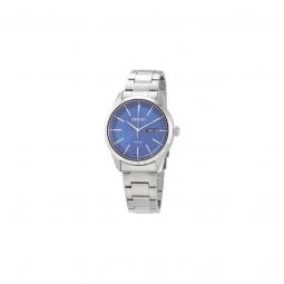 Men's Solar Stainless Steel Blue Dial Watch