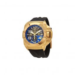 Men's Reef Collection Chronograph Silicone Blue and Black Dial Watch