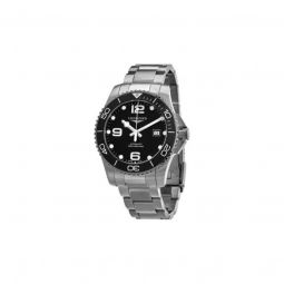 Men's Hydroconquest Stainless Steel Black Dial Watch