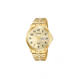 Men's Stainless Steel Champagne Dial Watch