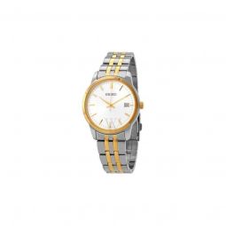Men's Essential Stainless Steel White Dial Watch
