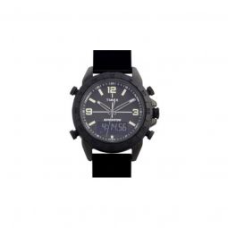 Men's Expedition Pioneer Chronograph Silicone Black Dial Watch