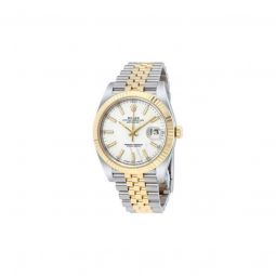 Men's Datejust 41 Stainless Steel with 18kt Yellow Gold Rolex Jubile White Dial