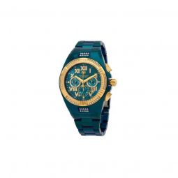 Men's Cruise Chronograph Stainless Steel Green Dial Watch