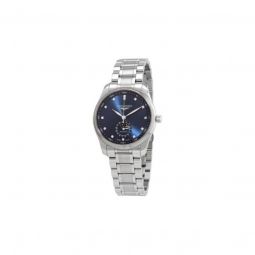 Men's Master Stainless Steel Blue Sunray Dial Watch