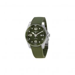 Men's HydroConquest Rubber Green Dial Watch