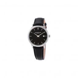 Men's Toccata (Calfskin) Leather Black Dial Watch