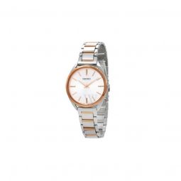 Women's Conceptual Stainless Steel Silver Dial Watch