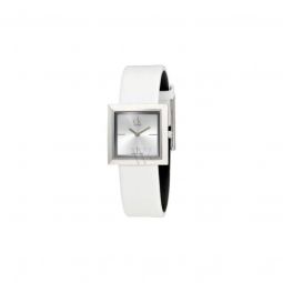 Women's Mark Leather Silver Dial Watch