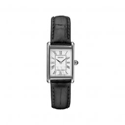 Women's (Croco-Embossed) Leather White Dial Watch