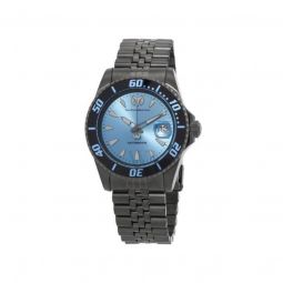 Men's Manta Stainless Steel Light Blue Dial Watch