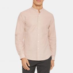 Long-Sleeve Shirt in Cotton-Linen