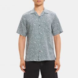 Noll Short-Sleeve Shirt in Floral Print Lyocell