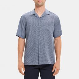 Short-Sleeve Shirt in Reef Print Lyocell