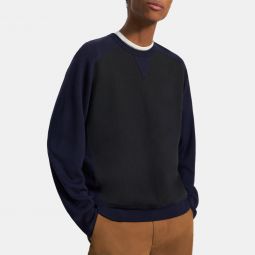 Knit Combo Sweatshirt