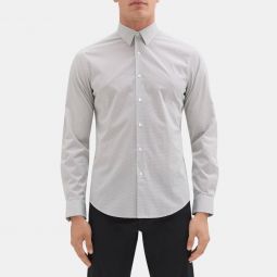 Tailored Shirt in Dotted Cotton