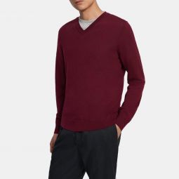 V-Neck Sweater in Merino Wool