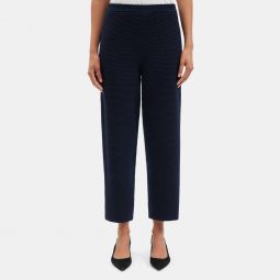Cropped Pull-On Pant in Felted Wool-Cashmere
