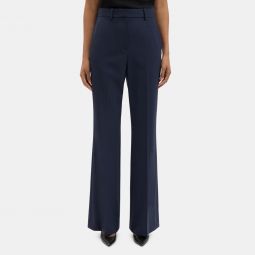 Flared High-Waist Pant in Stretch Wool