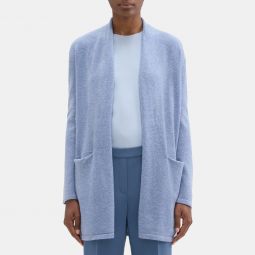 Open Front Cardigan in Wool-Cashmere