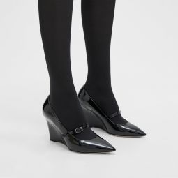 Mary Jane Wedge in Patent Leather