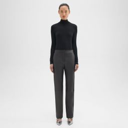 Slim-Straight Pant in Leather