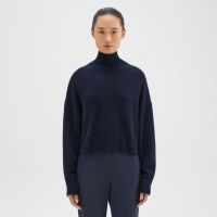 Cropped Turtleneck in Cashmere