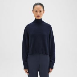 Cropped Turtleneck in Cashmere