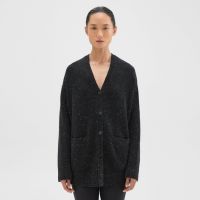 Oversized Cardigan in Donegal Wool-Cashmere
