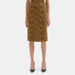 Jacquard Pencil Skirt in Compact Stretch Knit