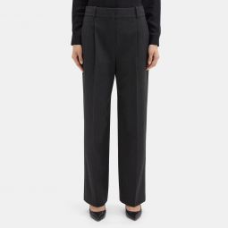 Double Pleat Pant in Soft Twill
