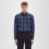 Irving Shirt in Plaid Twill Flannel