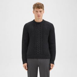 Vilare Cable Knit Sweater in Dane Wool