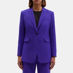 Fitted Blazer in Stretch Wool