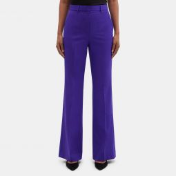 High-Waist Flare Pant in Stretch Wool