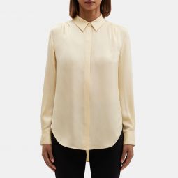Relaxed Shirt in Silk Georgette