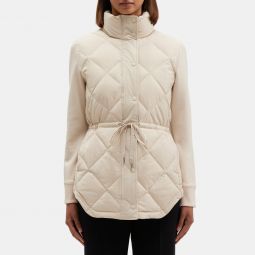 Combo Puffer Jacket in City Poly