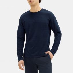 Relaxed Long-Sleeve Tee in Cotton-Modal