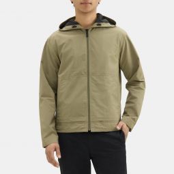Hooded Zip-Up Jacket in Polyester