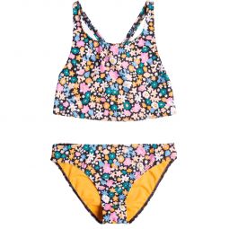 Roxy Active Joy Crop Two Piece Swimsuitn - Girls