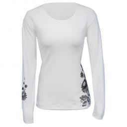 Hot Chillys MTF Wildflower Print Scoop Base Layer Top